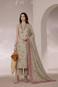3 Pcs Women's Unstitched Digital Print Suit